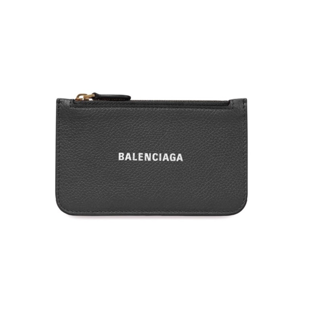 Balenciaga Black Long Essential Coin & Card Holder